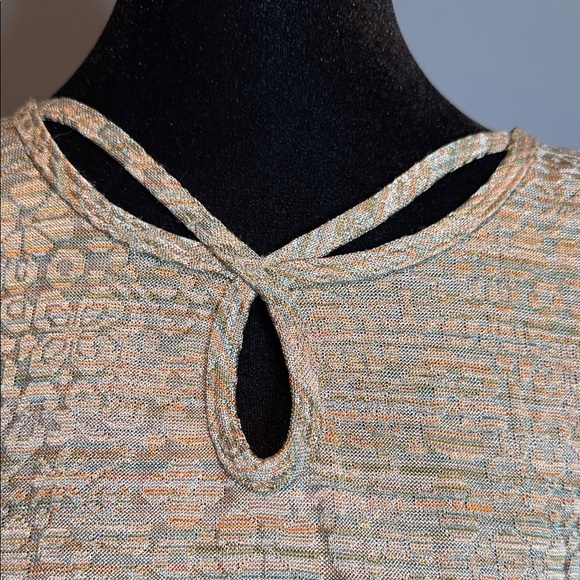 Alfred Dunner Beige and Light Brown Women's Blouse - Picture 2 of 7